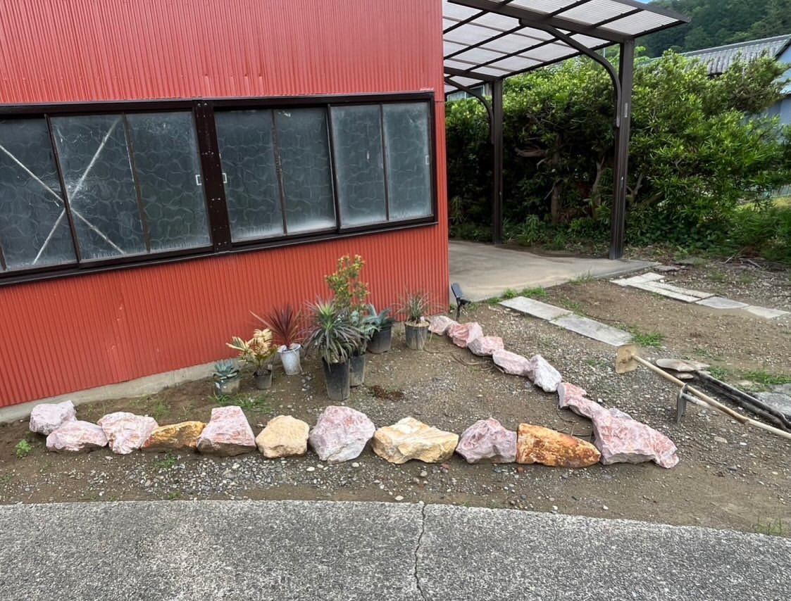 ロックガーデン施工前の様子