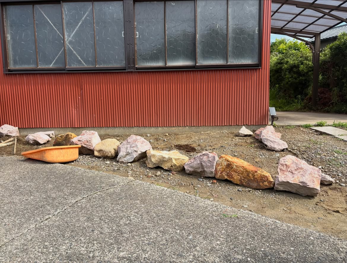ロックガーデン施工前の様子